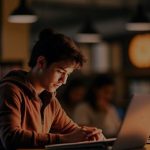 uni student focusing on time